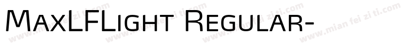 MaxLFLight Regular字体转换